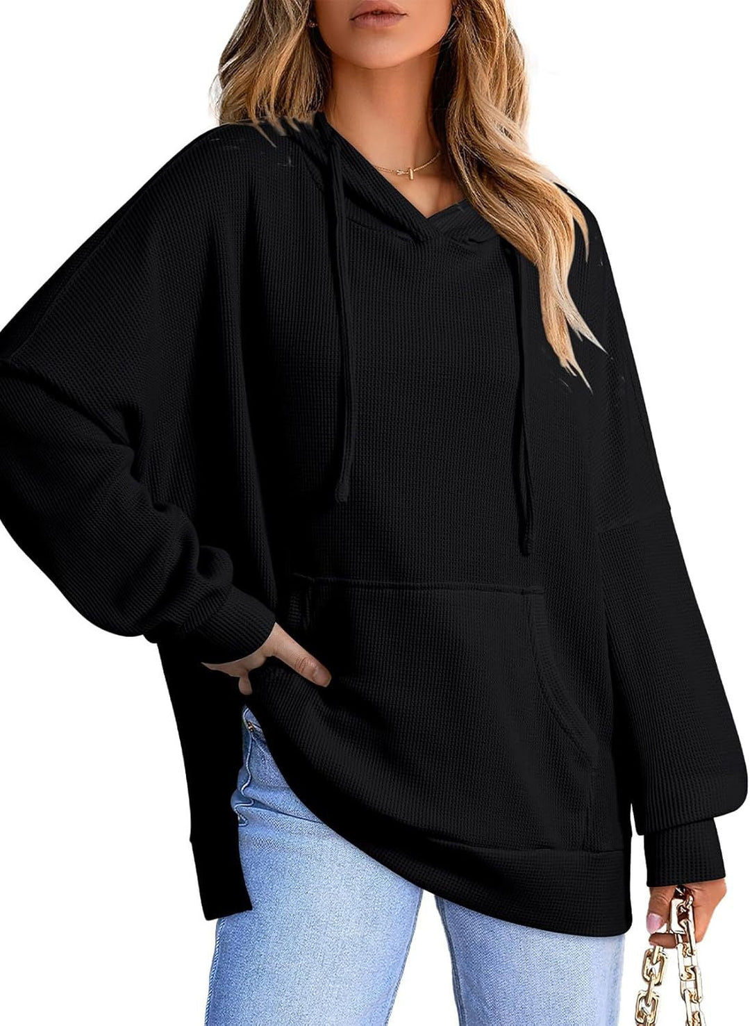 Damen Oversized Kapuzenpullover Drune