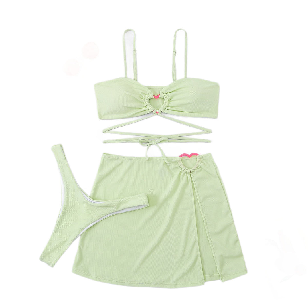 Damen Stylish Bikini-Set mit verspieltem Rock Drune