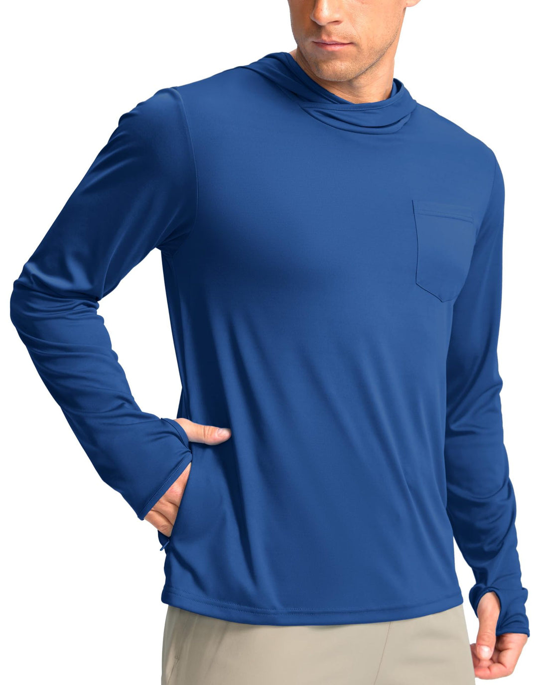 Herren Funktionsshirt mit Kapuze und Taschen