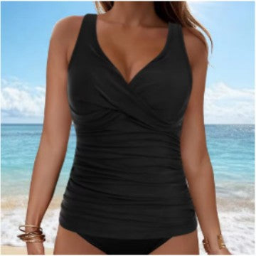 Damen Tankini-Oberteil mit raffiniertem Wickeldesign Drune