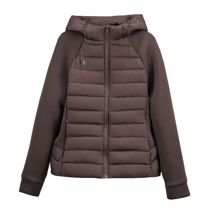 Damen nan leichte Hybrid-Steppjacke mit mattierter Front, elastischen Ärmelpaneelen und wärmender Thermofüllung Drune