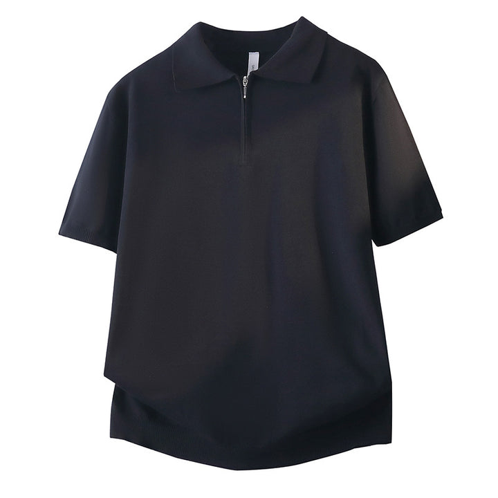 Damen Kurzarm Poloshirt mit Reißverschluss Drune