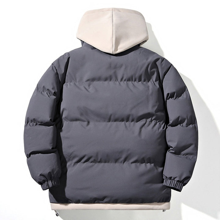 Damen Gepolsterte Oversize-Steppjacke mit Kapuze, Kordelzug & elastischen Bündchen Drune