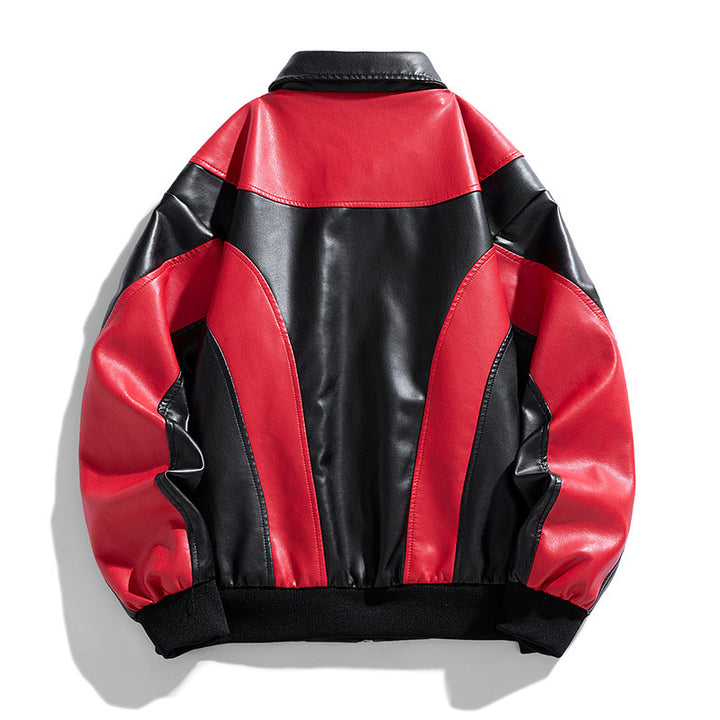 Herren Modische Bomberjacke mit Kontrastfarben Drune