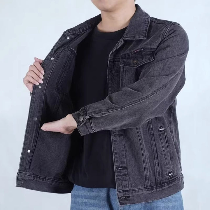 Herren Modische Denimjacke mit modernen Details Drune