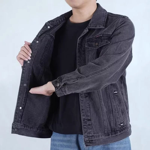 Herren Modische Denimjacke mit modernen Details Drune