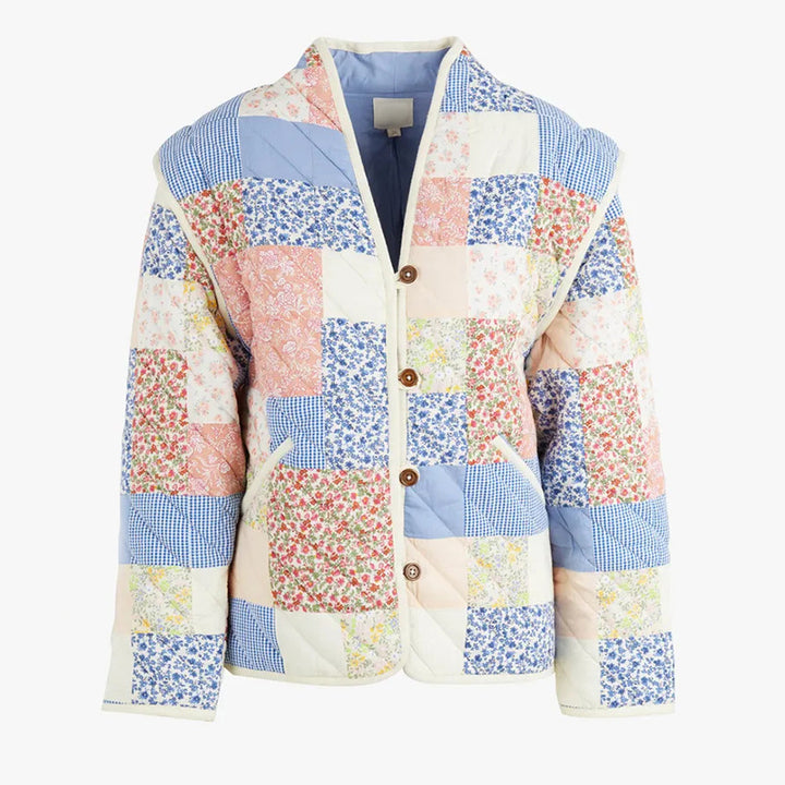 Damen Patchwork-Quilted Jacke Drune