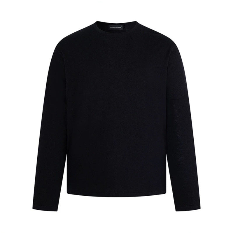 Herren Feinstrickpullover mit Rundhalsausschnitt und geradem Schnitt Drune
