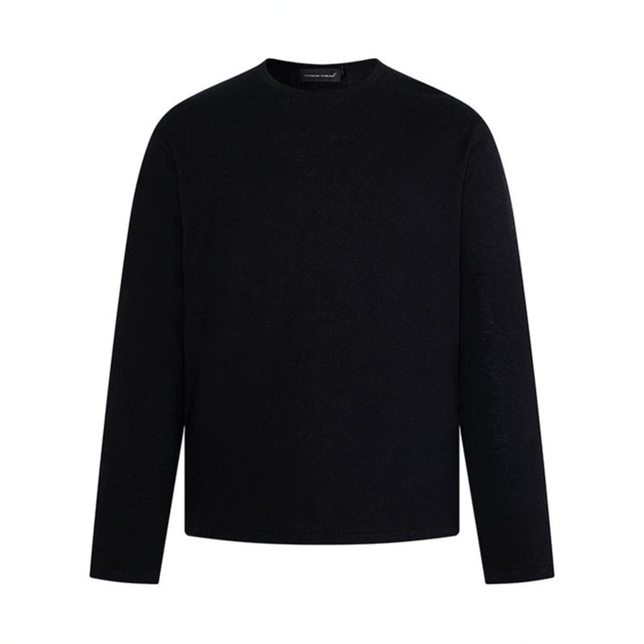 Herren Feinstrickpullover mit Rundhalsausschnitt und geradem Schnitt Drune