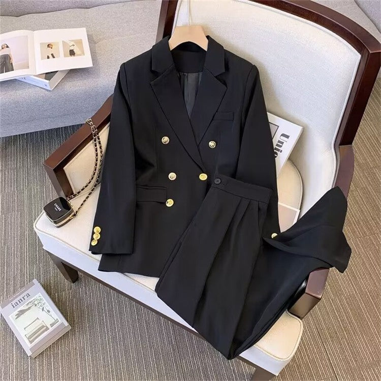 Damen Elegantes Zweiteiler Blazer-Set Drune