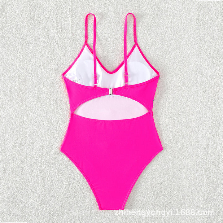 Damen Badeanzug mit buntem Fransen-Design Drune