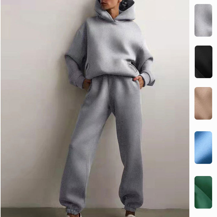 Damen Oversized Hoodie und Jogginghose Set Drune