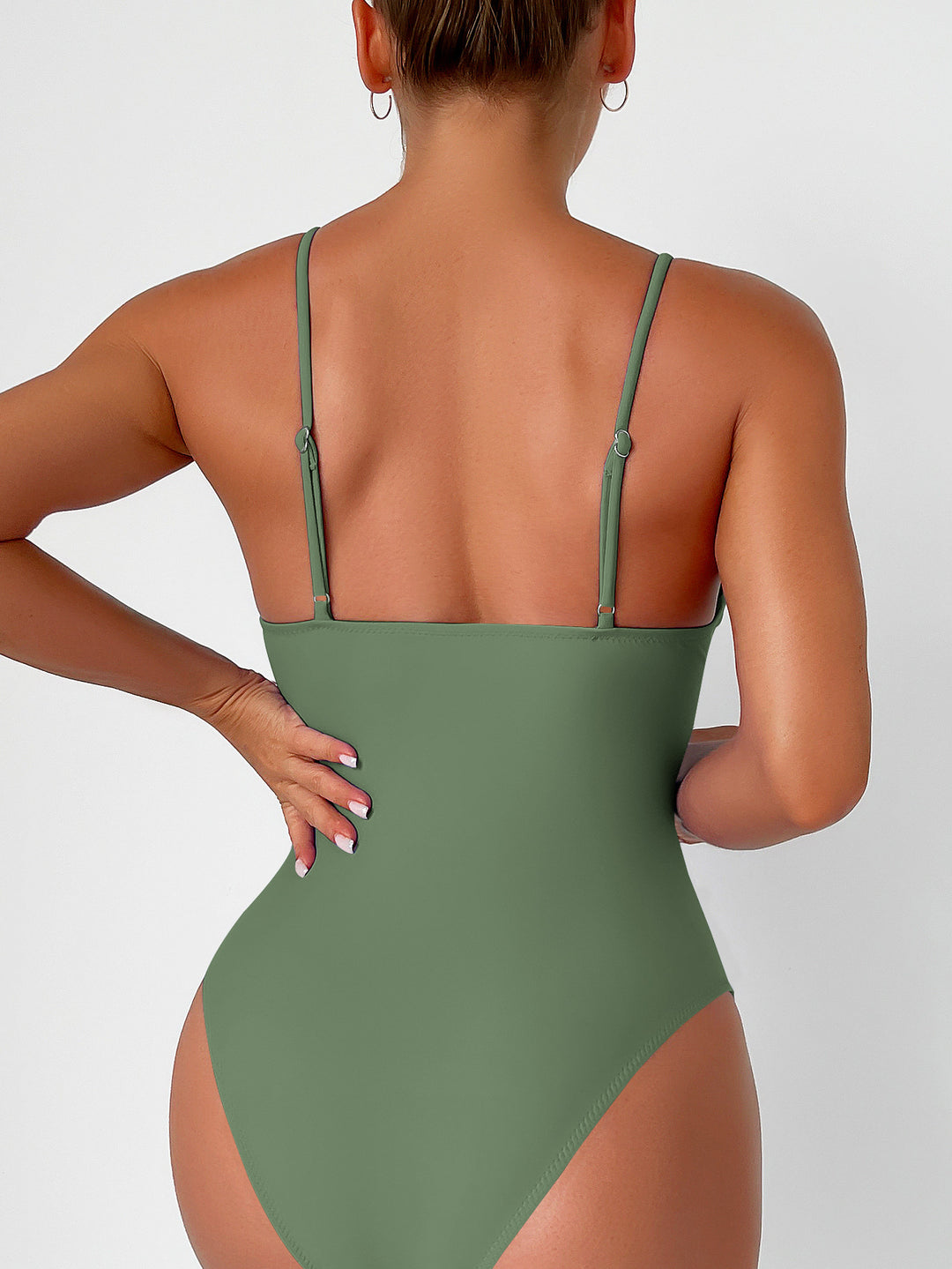 Drune | Bauchkontrolle Haken Design Bedrucktes Tankini Set