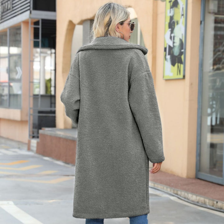 Damen Kuscheliger Oversize-Mantel mit großen Taschen Drune