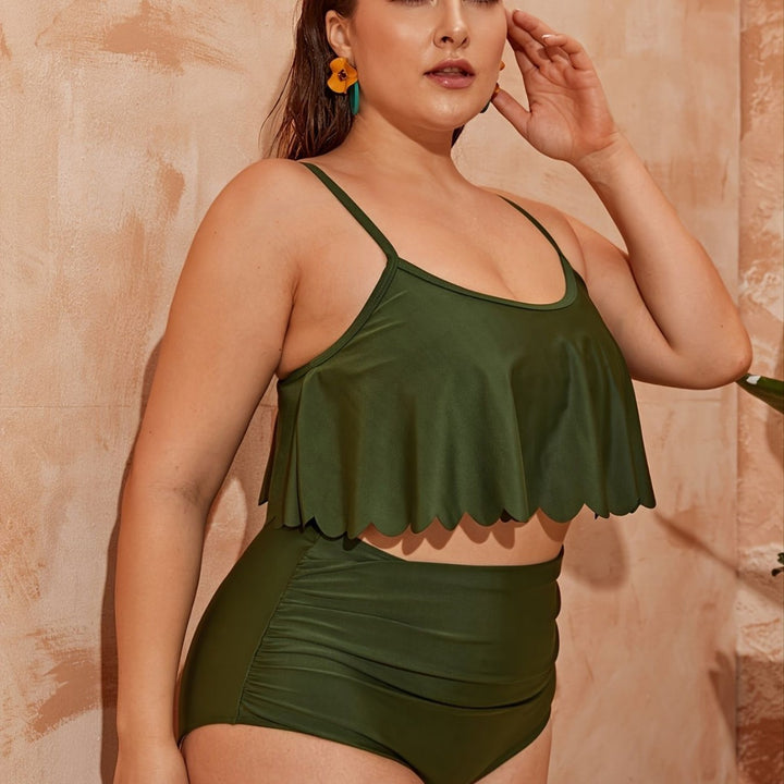 Damen Badeshort-Set mit attraktivem Rüschendesign Drune
