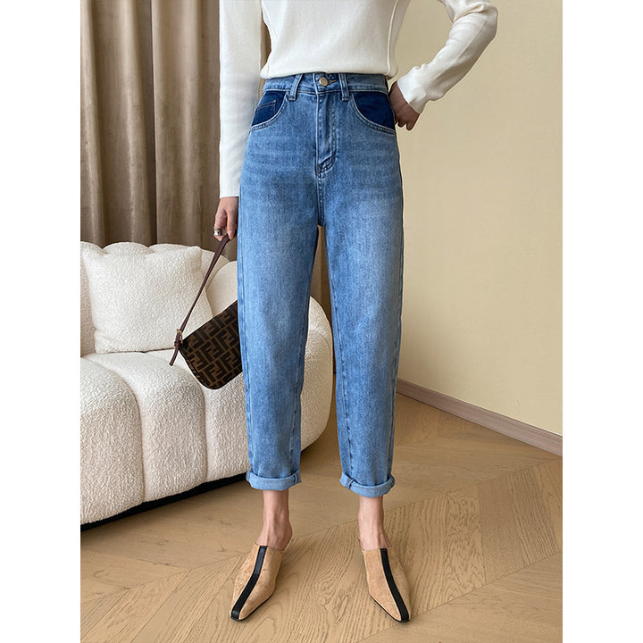 Damen lässiges Langarmshirt mit elegantem Rundhalsausschnitt und bequemen Details Drune