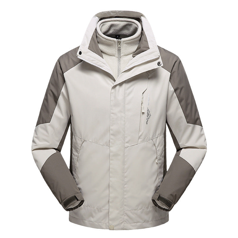 Damen vielseitige Outdoorjacke mit abnehmbarer Fleece‑Innenjacke und winddichter Softshell‑Hülle Drune