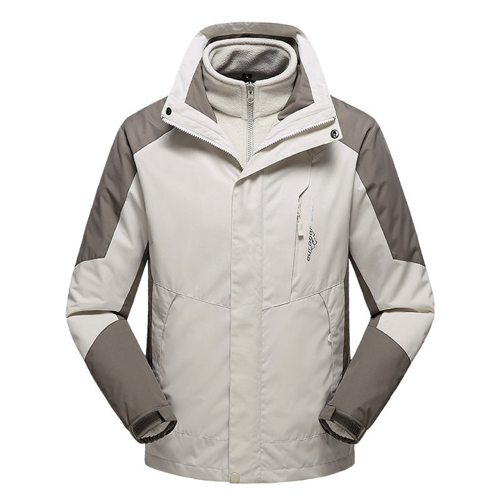 Damen vielseitige Outdoorjacke mit abnehmbarer Fleece‑Innenjacke und winddichter Softshell‑Hülle Drune