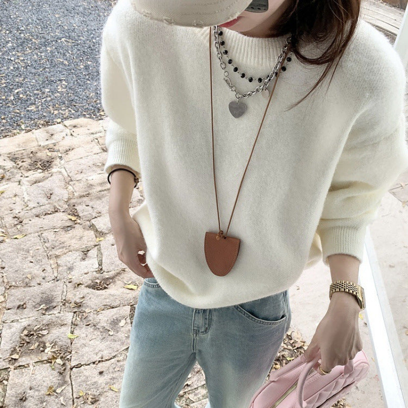 Damen Bequemer Strickpullover mit Oversized-Schnitt Drune