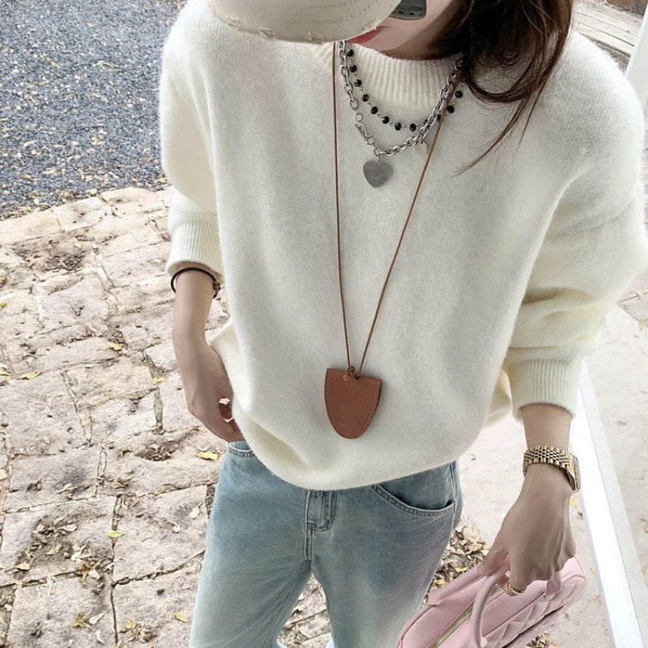 Damen Bequemer Strickpullover mit Oversized-Schnitt Drune