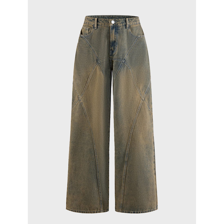 Damen Weite Jeans Drune