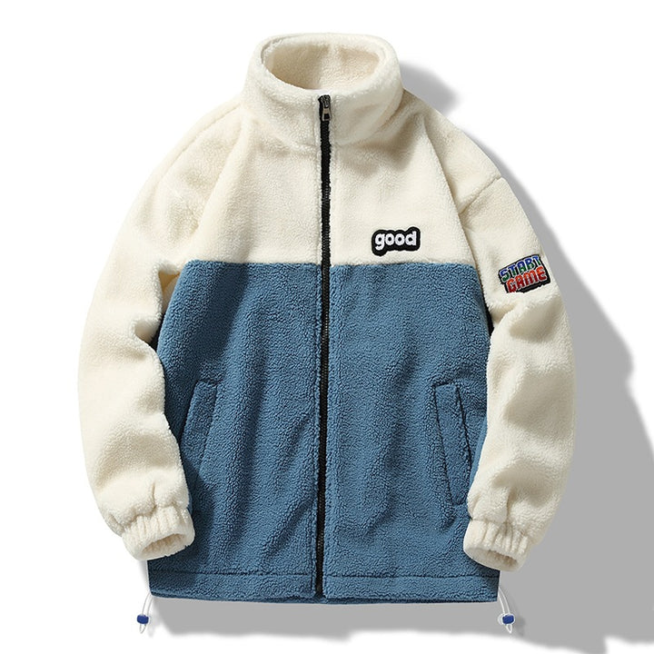 Herren Gemütliche Fleecejacke mit Kapuze Drune