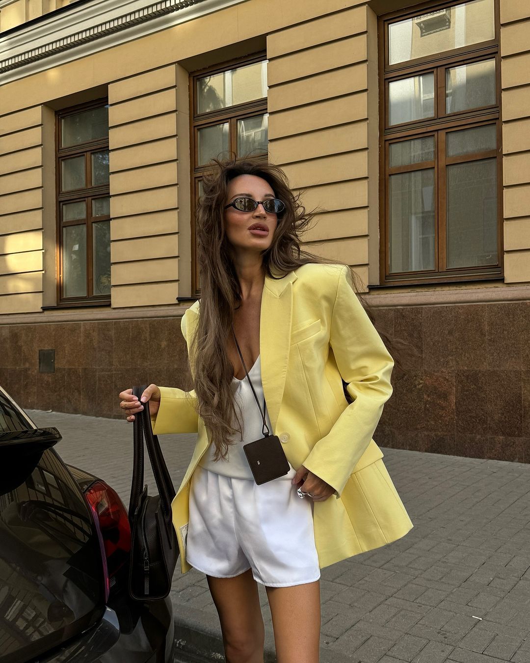 Damen Eleganter Oversized Blazer mit tiefem Revers Drune