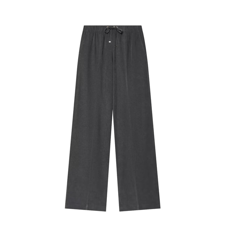 Damen Weite Palazzo-Loungehose mit Tunnelzug und Bügelfalte Drune