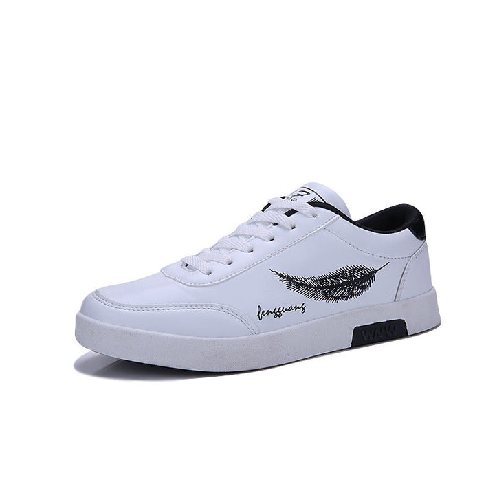 Damen Sneakers aus hochwertigem Kunstleder mit modischem Feder-Detail Drune