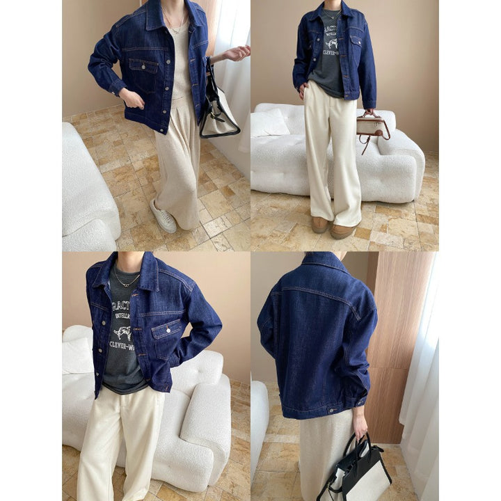 Damen lässige und bequeme Palazzohose aus hochwertigem Jersey Drune