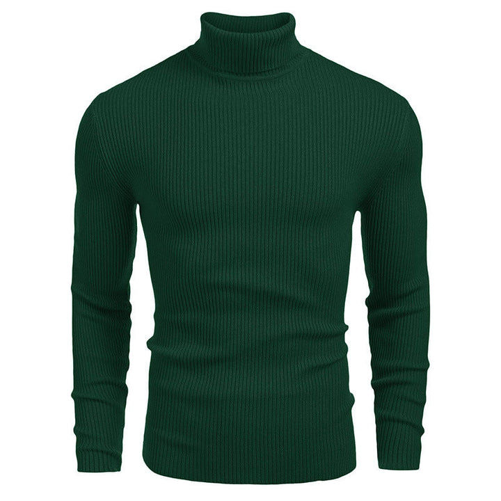 Herren Rollkragenpullover aus feinem Rippstrickmaterial Drune