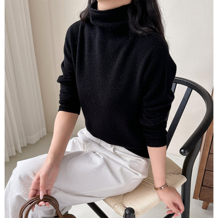 Damen Leichter Kaschmir-Mix Rollkragenpullover mit feinem Soft-Finish und schmaler Silhouette Drune