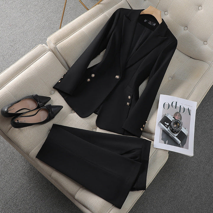 Drune | Blazer Satz Taillierte Passform Klassische Revers Formeller Stil