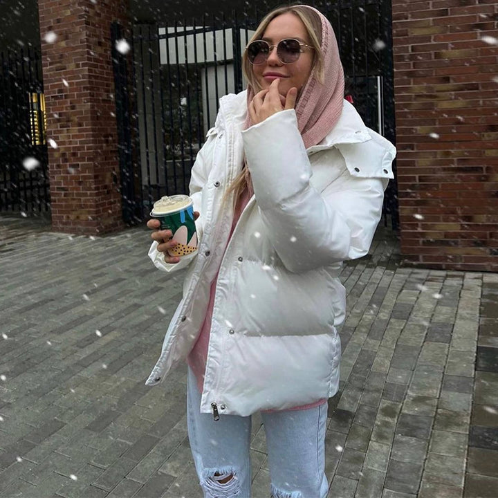 Damen wasserdichte Winterjacke mit voluminösem Schnitt Drune