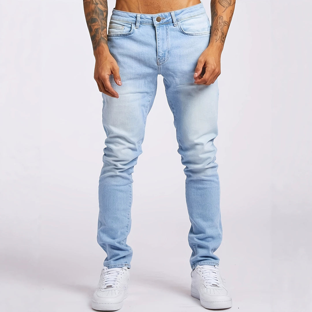 Herren Slim-Fit Denimhose Drune
