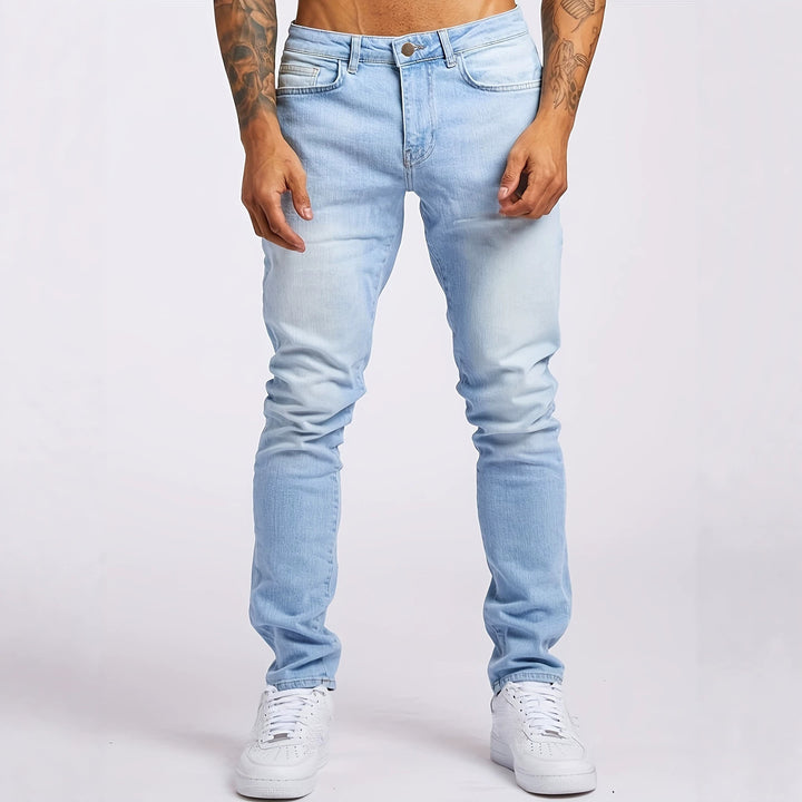 Herren Slim-Fit Denimhose Drune