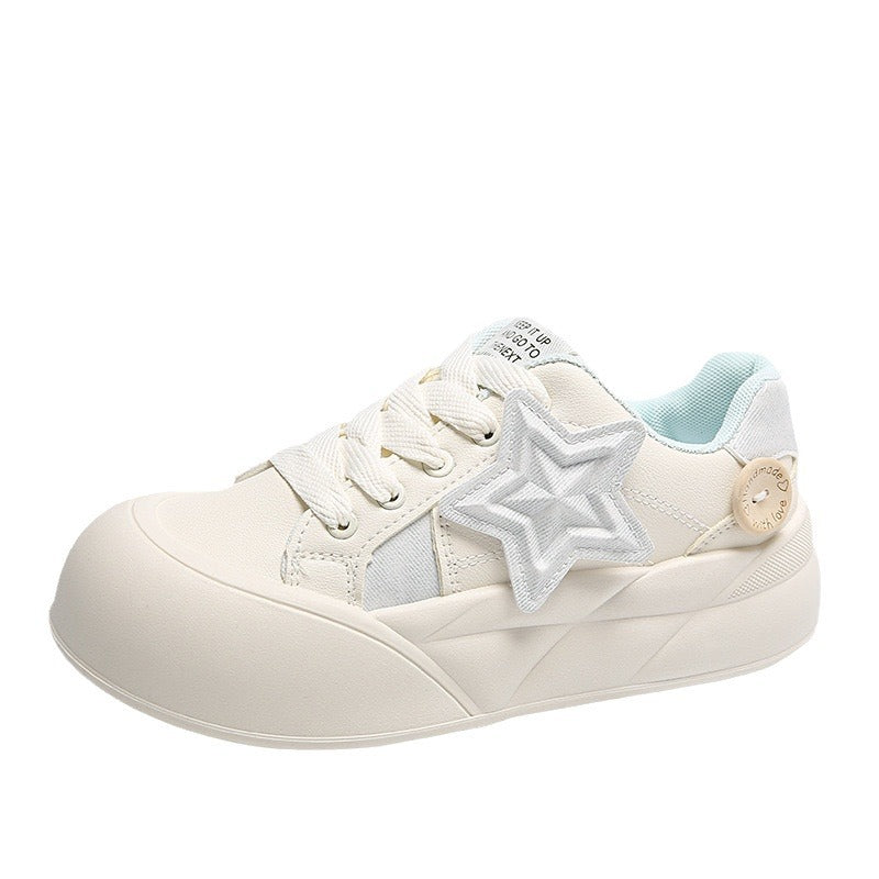 Damen Sneakers mit leichtem Profil und trendy Sternen-Details Drune