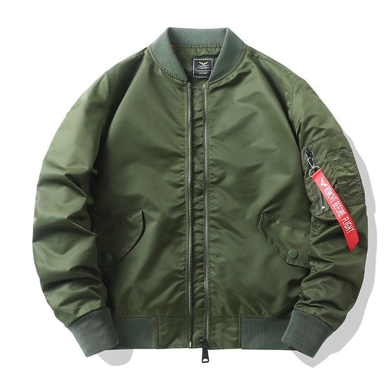 Herren Camouflage-Bomberjacke im Fliegerstil mit Mehrfach-Taschen und Strickbündchen Drune