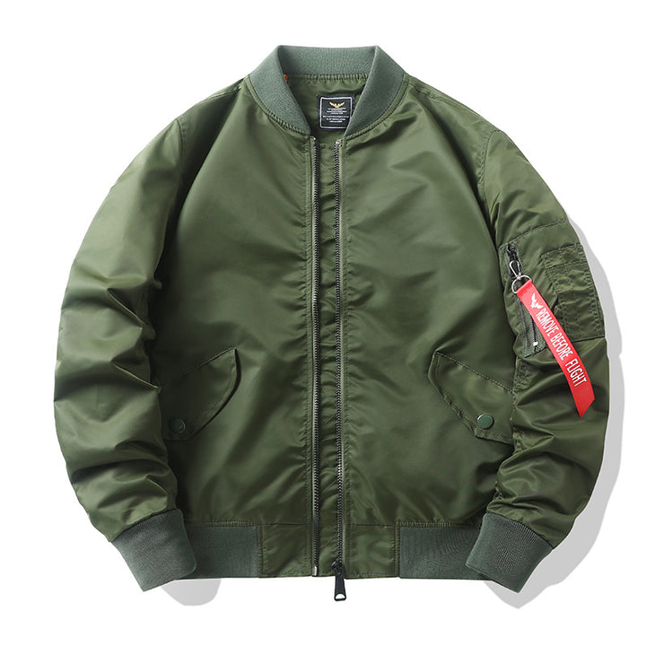 Herren Camouflage-Bomberjacke im Fliegerstil mit Mehrfach-Taschen und Strickbündchen Drune