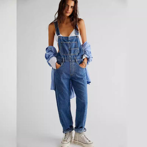 Damen Latzhose im lässigen Schnitt mit trendigen Details Drune
