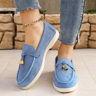 Damen Elegante Mokassins mit Glitzer-Details Drune