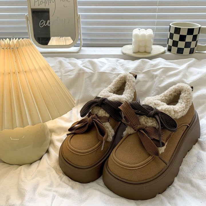Damen Komfortable und warme Sneaker mit kuscheligem Innenfutter Drune