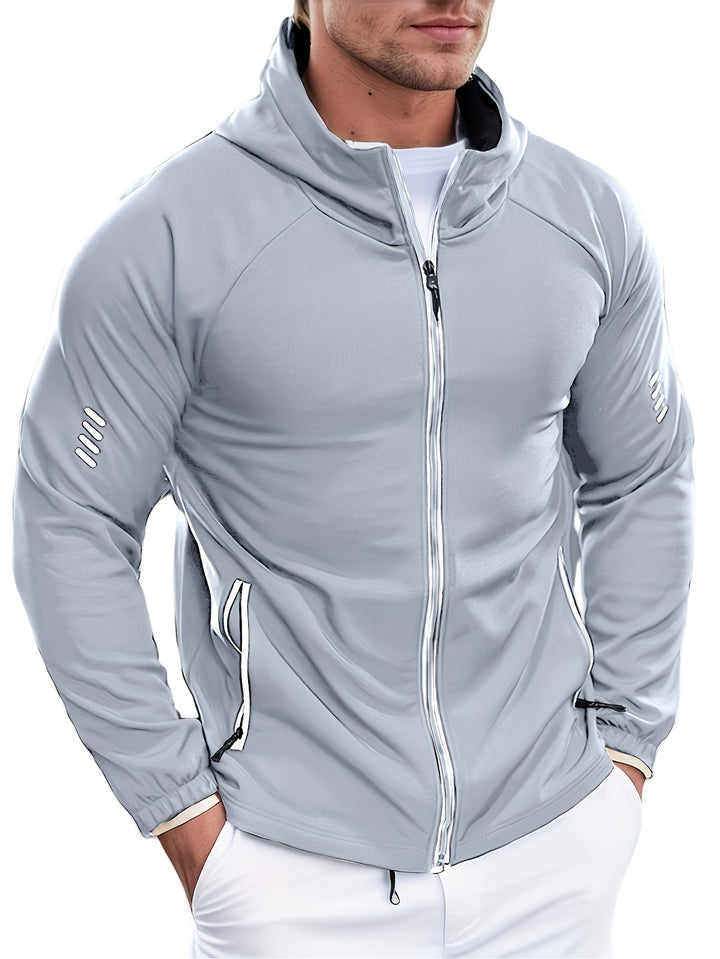 Herren Sportliche Übergangsjacke mit Reißverschlusstaschen Drune