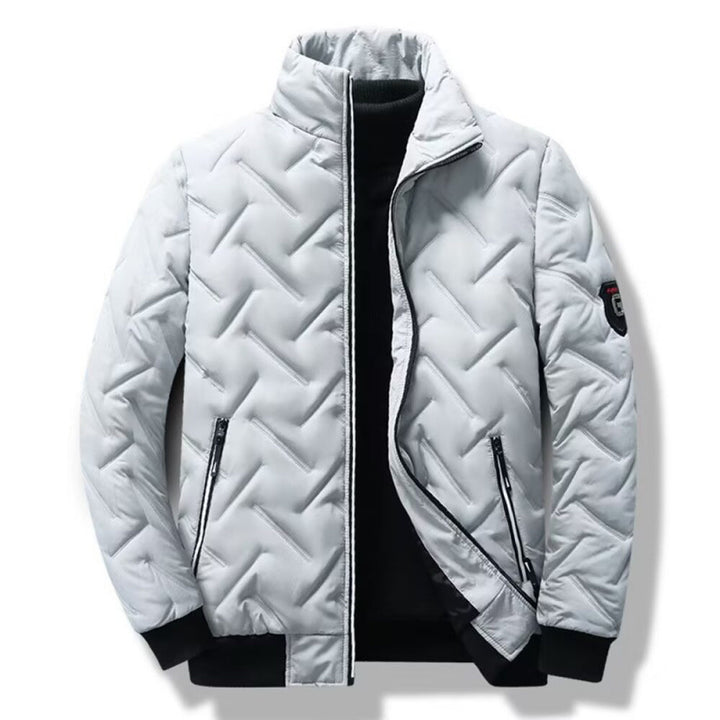Herren Winter Steppjacke mit hochabschließendem Kragen Drune