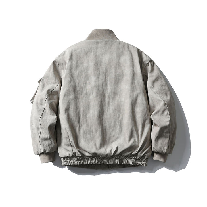 Herren Boxy Utility-Blousonjacke mit Stehkragen, Cargo-Ärmel und aufgesetzten Pattentaschen Drune