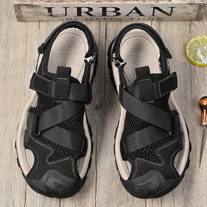 Damen Sportliche Outdoor-Sandalen mit rutschfester Sohle und verstellbaren Riemen Drune