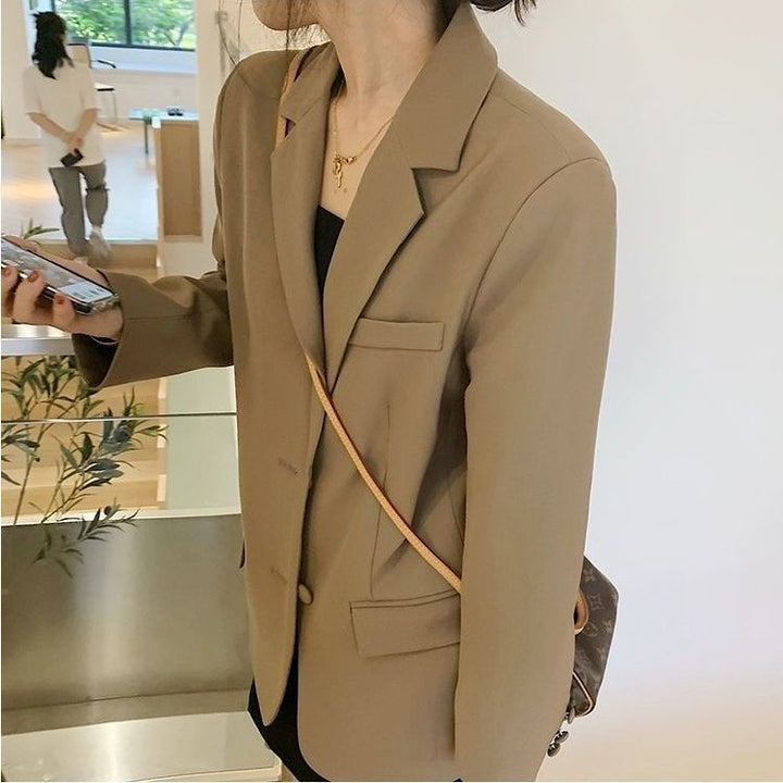 Damen Modischer Oversized-Blazer Drune