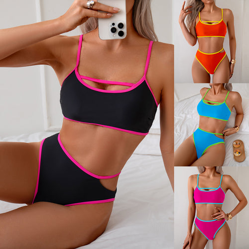 Damen Sportlicher Bikini mit einzigartige Cut-out-Details Drune