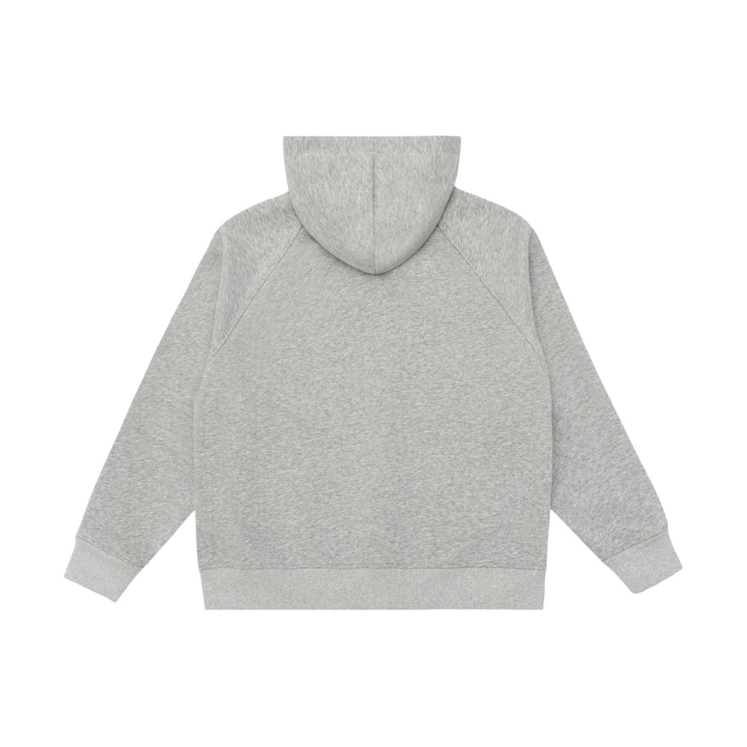 Unisex Oversize Reißverschluss-Kapuzenjacke mit Raglannähten und Rippenbündchen Drune