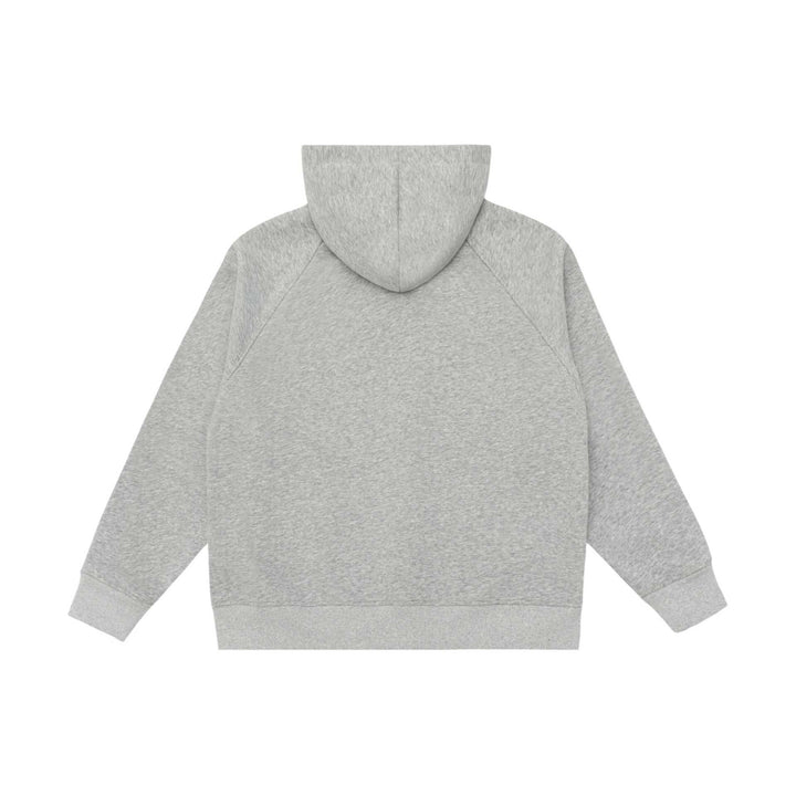 Unisex Oversize Reißverschluss-Kapuzenjacke mit Raglannähten und Rippenbündchen Drune